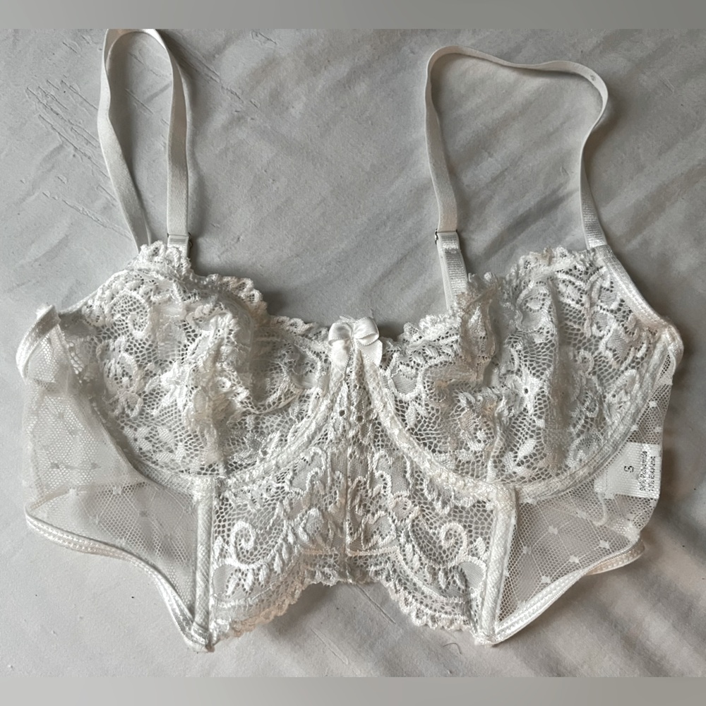 White bralette